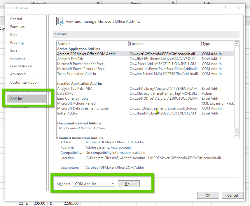 Install PowerPivot as an Add in