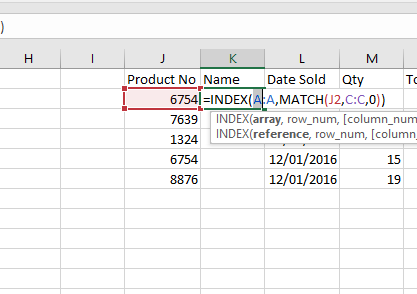 How do I apply INDEX MATCH or another lookup formula to find an